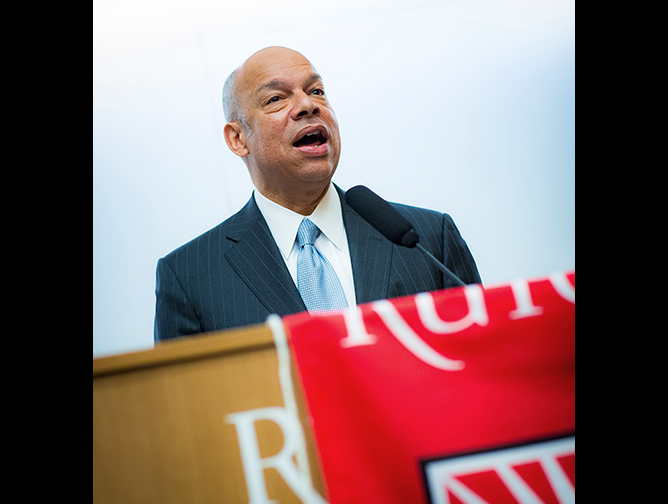 Jeh Johnson delivers the morning keynote address